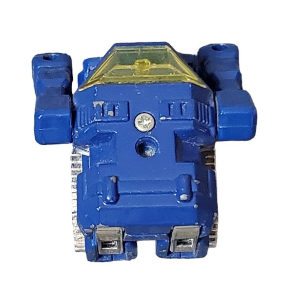 Vintage Bandai 1982 GoBots Blue Tank Popy DS MR-02 Action Figure *No Gun* - Picture 2 of 5